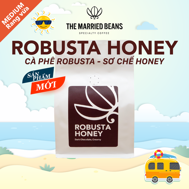 Cà phê Robusta Honey - 100% Robusta - 250gr